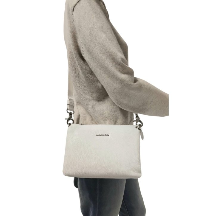 MANDARINA DUCK MELLOW LEATHER Handtasche weiß